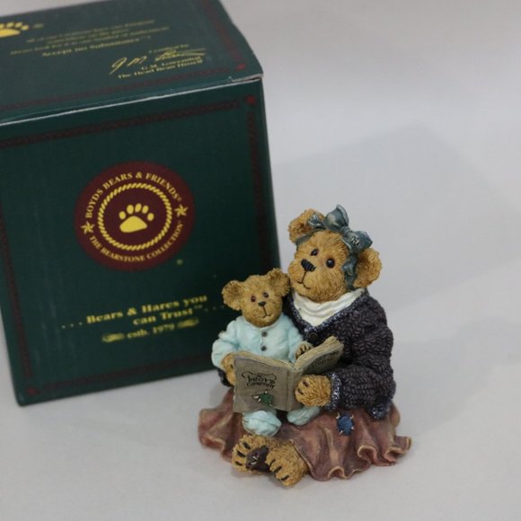 Boyds Bear Resin Momma Mcbearsley with Jordan book - Picture 4 of 5